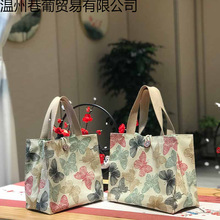 中号大容量手提包手拎包时尚妈咪新款便当袋帆布饭盒袋收纳袋