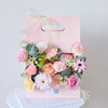 Handbag Box Flower Box Cowp Paper Bags Packaging Box Korean Flower Basket Flower Box Flower Gift Flower Shop