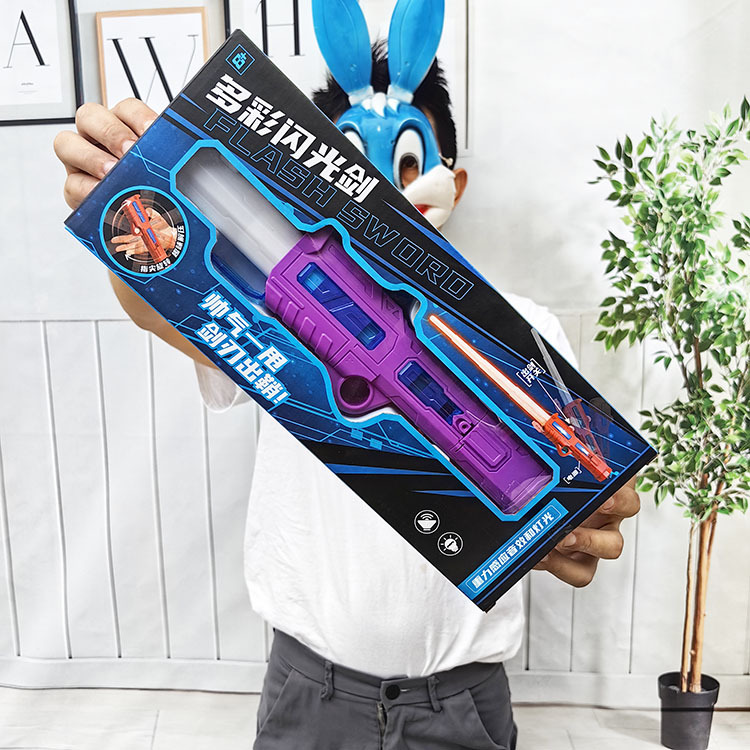 WB039025B伸縮激光劍兒童發光玩具多彩絢麗燈光音效發光劍遊樂園