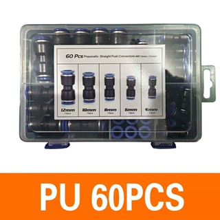 跨境PU60PCS PU塑料快插80件套盒PC72件套8mmPVPEPY组合装