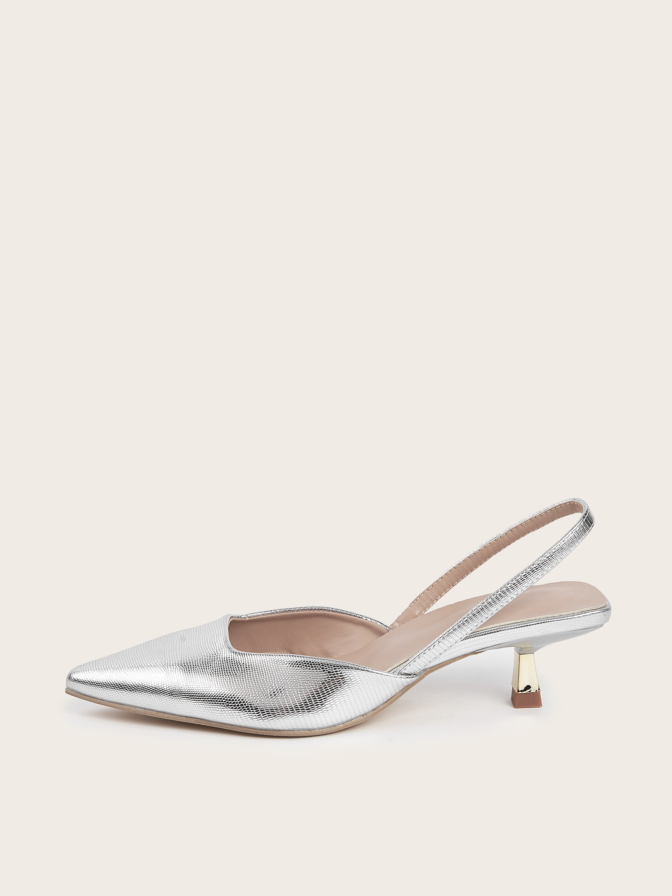 Large size 2024 new high heeled pointed toe wrapped sandals with a flat back and shallow mouth for women's singles