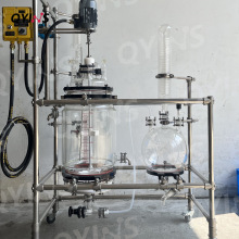 上海厂家定制100 200L双层玻璃多肽合成釜实验室真空蒸馏提纯设备