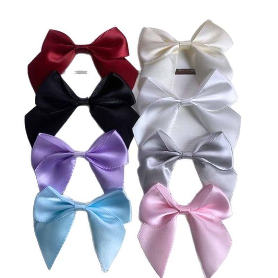 High-grade 2.5cm single-layer hand-tied bow polyester belt handmade floret accessories accessories accessories materials