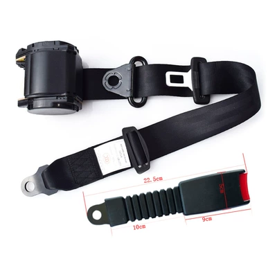 Driver and Passenger Side, Diagonal Shoulder: Car seat belt - k3-galvanized-20cm-semi-closed-base