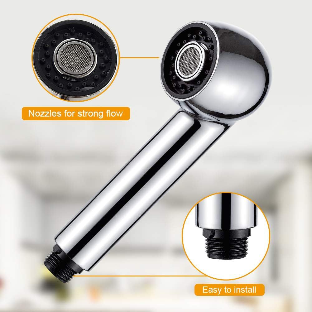 Cross-border pipe faucet shower head, kitchen sink, pull-out faucet, splash-proof shower head, factory wholesale pull-out head details Picture