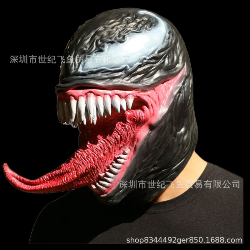 Vengadores héroe de Spider-Man máscara de la muerte casco máscara de Halloween máscara de la cabeza cubierta veneno Horror