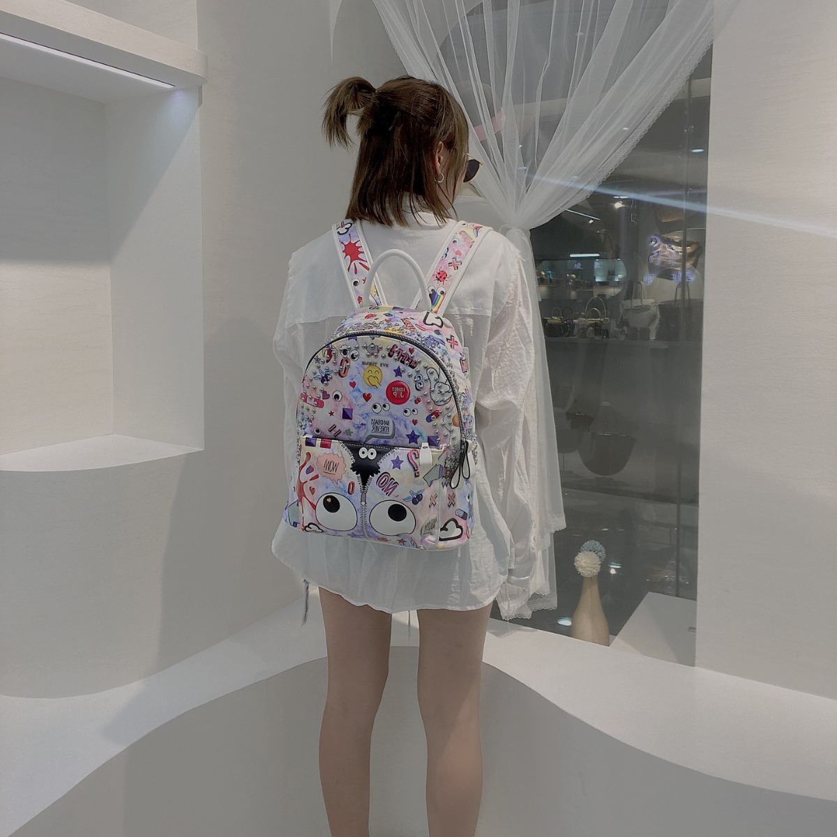 2024 nuevo estilo mochila moda mujer alta gama casual elegante marca de moda bolso de cuero suave 2020 #