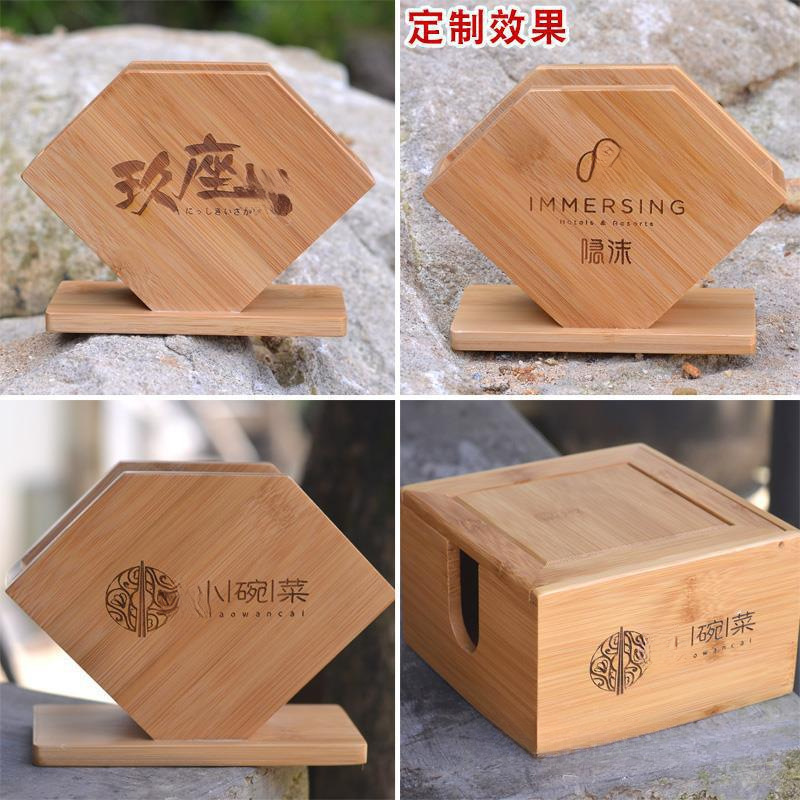 Caja de toallas cuadradas comerciales de restaurantes occidentales de restaurantes de toallas de bambú multifuncional caja de almacenamiento de toallas verticales