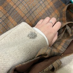 メッキ18kプラチナレトロ花火タンポポブローチデリケートなコート小香風スーツ雰囲気感装飾コサージュ