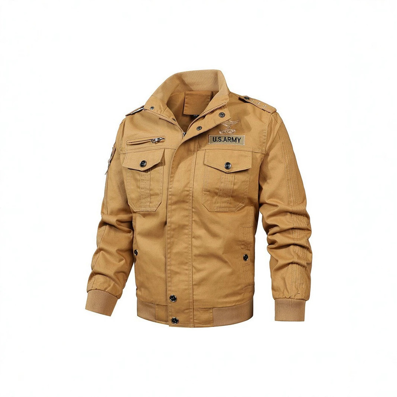 Cross-border American military-style work jacket for men, spring and autumn, stylish stand-up collar coat, casual outdoor tactical jacket Cross-border American military-style work jacket for men, spring and autumn, stylish stand-up collar coat, casual outdoor tactical jacket