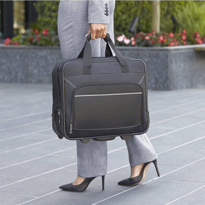 [Processing and Customization] Trolley Short-Distance Travel Bag Large-Capacity Commuter Laptop Bag with Roller Briefcase