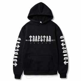 wish 速卖通TRAPSTAR新款印花韩式男女卫衣春秋原宿加绒连帽衫hoo