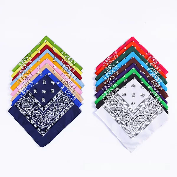 Amazon Hot Selling Polyester Square Riding Multifunctional Turban bandana Hip Hop Hip Dance Turban Plus LOGO
