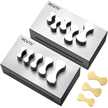 无事牌冲片器银锁吊坠模具黄金项链手链骨头扣钢模首饰加工冲孔器