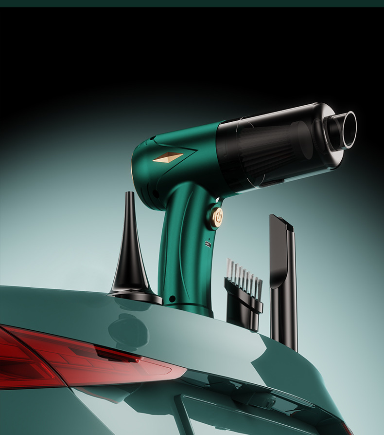 Car vacuum cleaner high-power wireless charging handheld vacuum cleaner wet and dry small home car dual-use vacuum cleaner cross-border