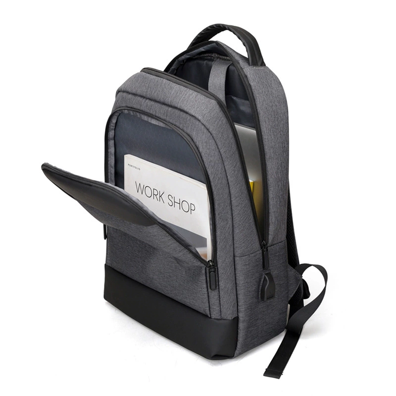 Capacious backpack, universal laptop for traveling, business version