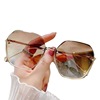 Metal street sunglasses, sun protection cream, new collection, European style, UF-protection, fitted