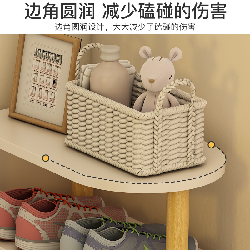 Zapatero simple puerta del hogar estante de almacenamiento dormitorio sala de alquiler ahorro de espacio pequeño gabinete de zapatos esquina estante de almacenamiento de múltiples capas