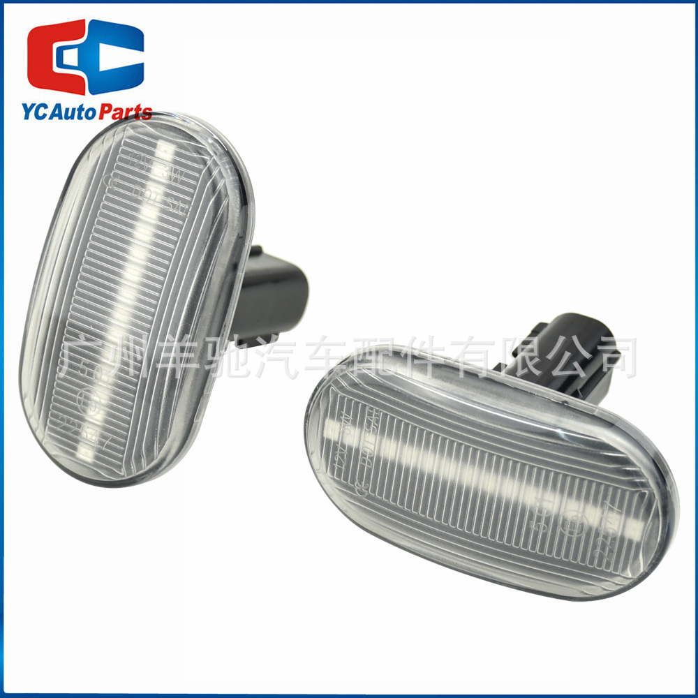 Luces laterales de guardabarros con efecto de agua corriente amarilla, intermitentes laterales, aptas para Suzuki Jimny, Mazda, Chevrolet Cruze.