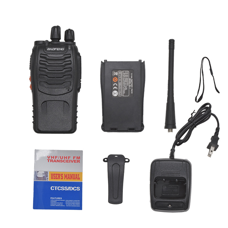 Baofeng walkie-talkie BF-888S de mano de alta potencia baofeng Hotel sitio de exposición de seguridad intercomunicador fábrica al por mayor