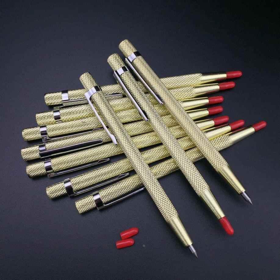 골드 펜 유리 칼 펜 유형 스크라이빙 바늘 강화 유리 절단 조각 도구 스테인레스 스틸 타일 레터링 펜