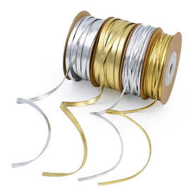 跨境园艺家用金银皮革绳手链项链饰品配件居家创意手绳编织带15米