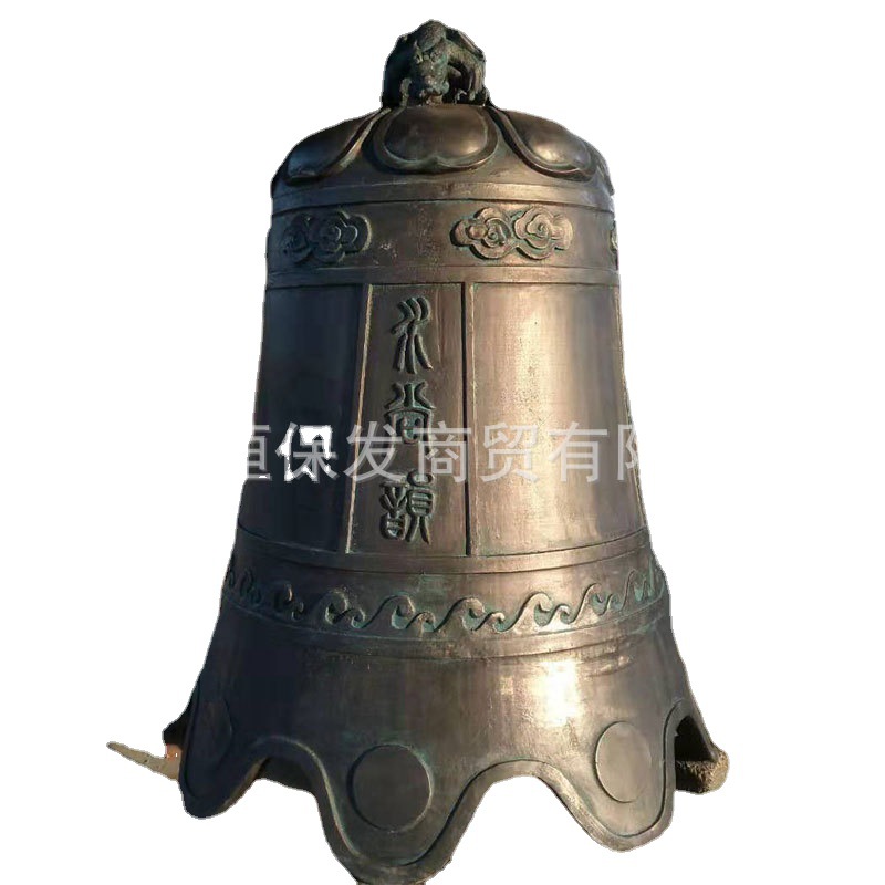 厂家批发寺庙寺院大铜钟平安钟铁钟警钟平安纯铜钟66 88 99公分