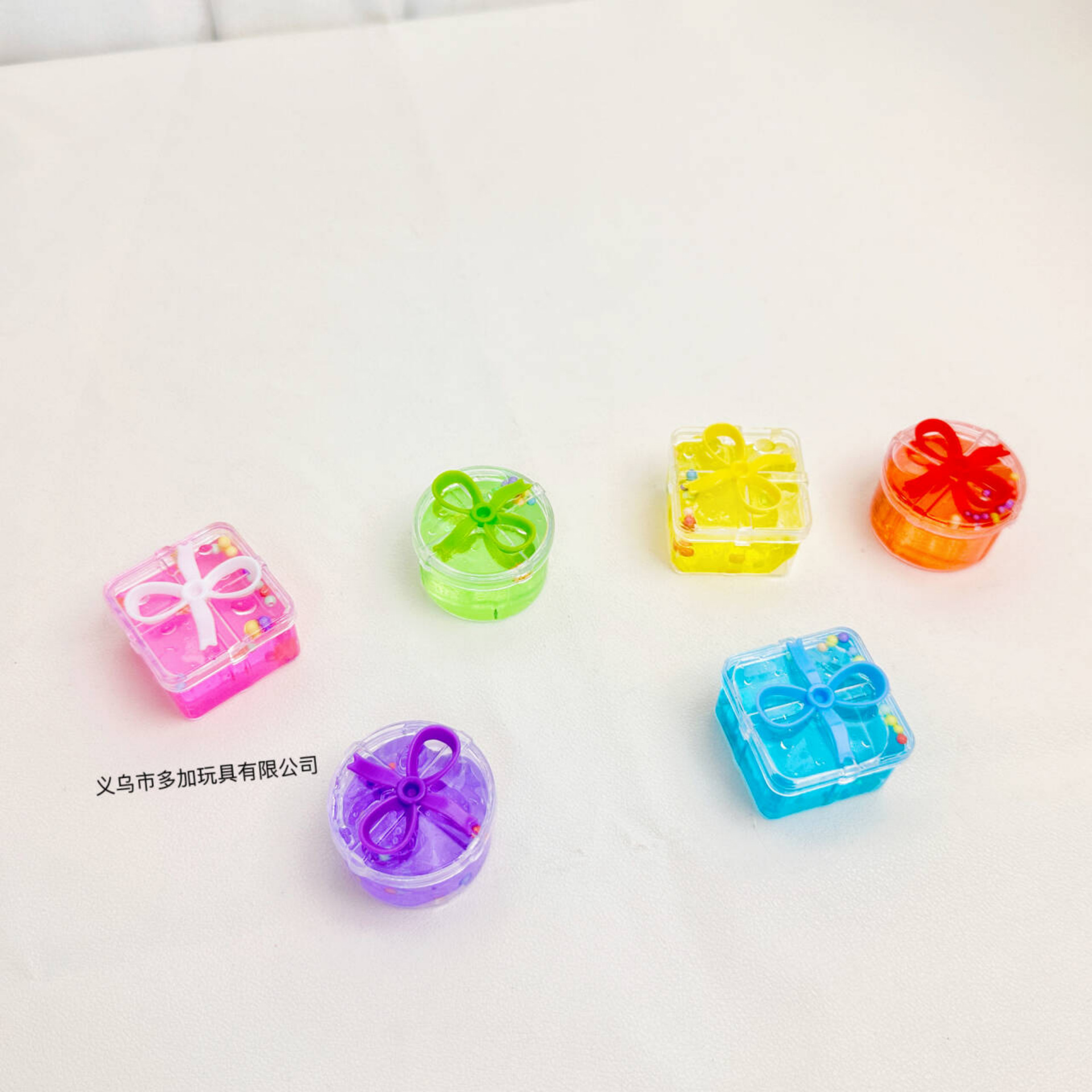 Juego de 48 Unidades de Pegamento Espumoso en Caja de Regalo Pequeña, Slime de Cristal de Alta Transparencia, Juguete para Puestos, Gran Venta