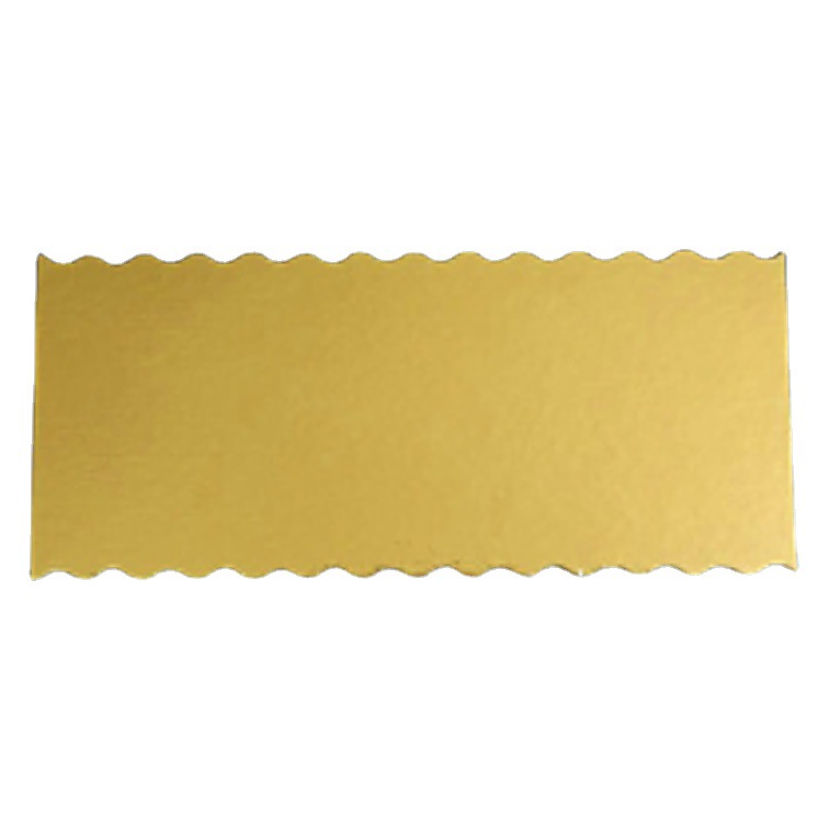 Soporte inferior de la torta para hornear caja de regalo en forma de onda larga junta de pastel de cartón engrosada y cubierta dura Tarjeta de Oro al por mayor