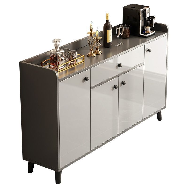 Fábrica de venta directa armario de comedor armario de almacenamiento lujo ligero moderno contra la pared en una sala de estar familiar simple armario de té cocina