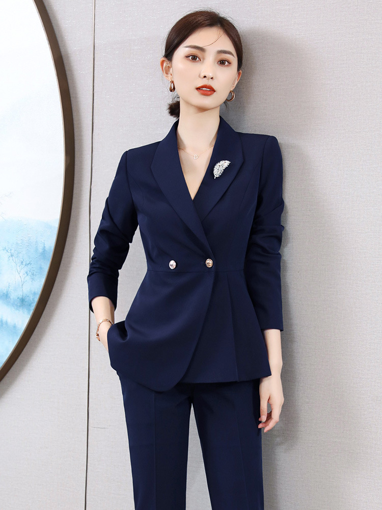 Professional Dress Female Temperament Capable Suit Suit Sales Department Real Estate Sales Work Clothes Hotel Manager Formal Dress Spring