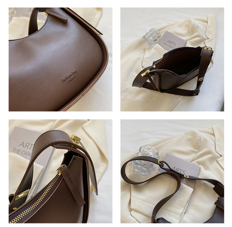 2023 neue Luxustasche Vielseitige Damentasche Winter Retro Umhängetasche Fashion Net Rot Breiter Schultergurt Umhängetasche_voghion.com