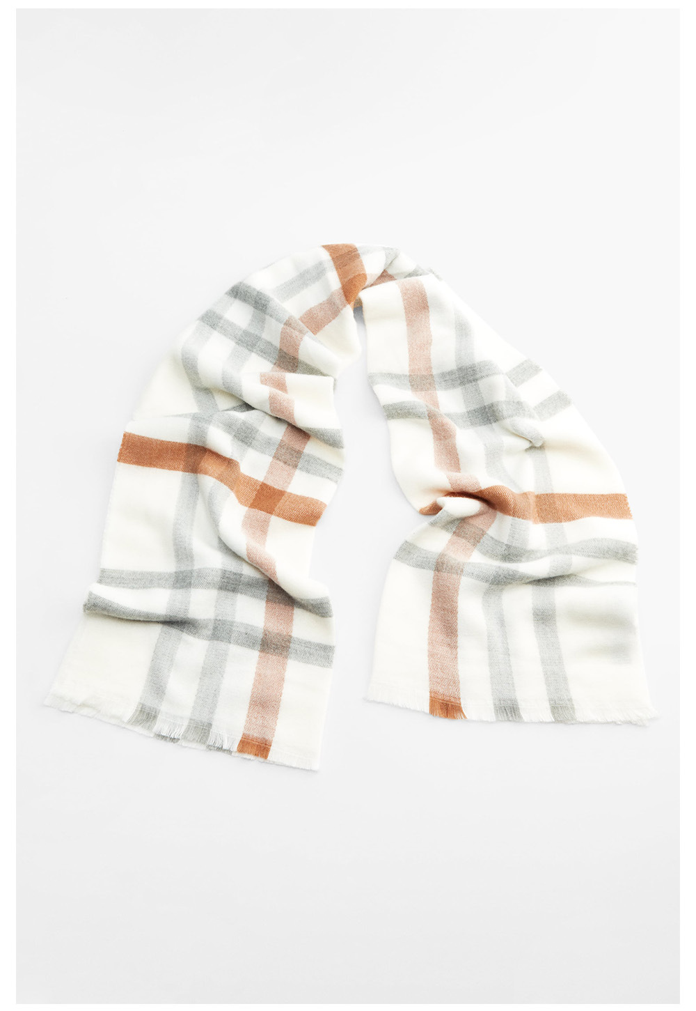 Bufanda de invierno mujer cuadros suave efecto cachemir cálida_voghion.com