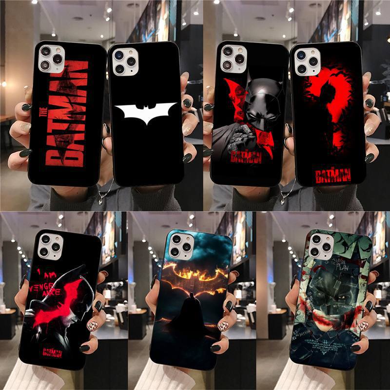 Animal Batman Suitable for Black Back Cover Anti-Drop Apple Hand Trendy 15 Japanese and Korean Painted Phone Case for iPhone Men