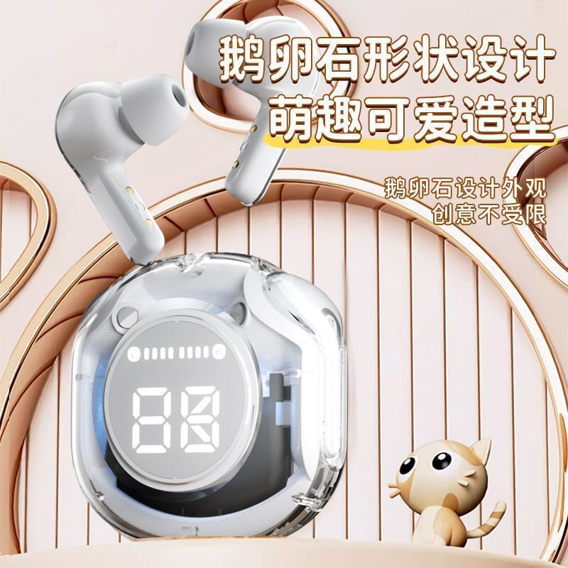 2025 新しい透明ワイヤレス Bluetooth ヘッドセットノイズリダクションヘッドセット高品質 Bluetooth ヘッドセットクロスボーダー Bluetooth ヘッドセット|undefined