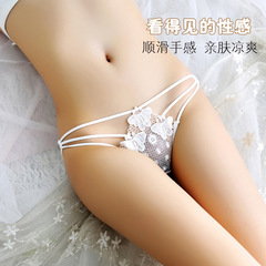 內褲女蕾絲細帶性感新款三角褲可愛透氣網紗刺繡蝴蝶誘惑鏤空265