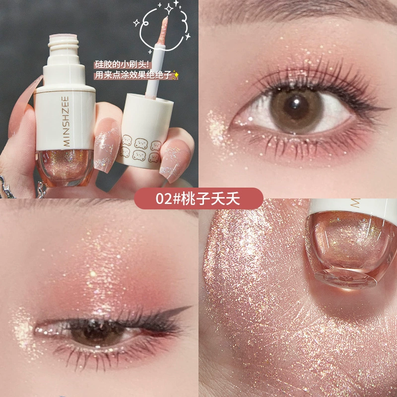 Dew Select MINSHZEE Ming Xizhi Жидкая тени для век блестящая посыпка, жемчужные слёзы, монокромные тени