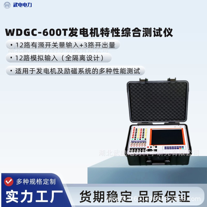 武电电力WDGC-600T发电机特性综合测试仪 电力试验设备