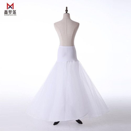 A-line skirt, one steel ring, two layers of gauze waist, lace, enlarged bustle, wedding dress, floor-length petticoat wholesale