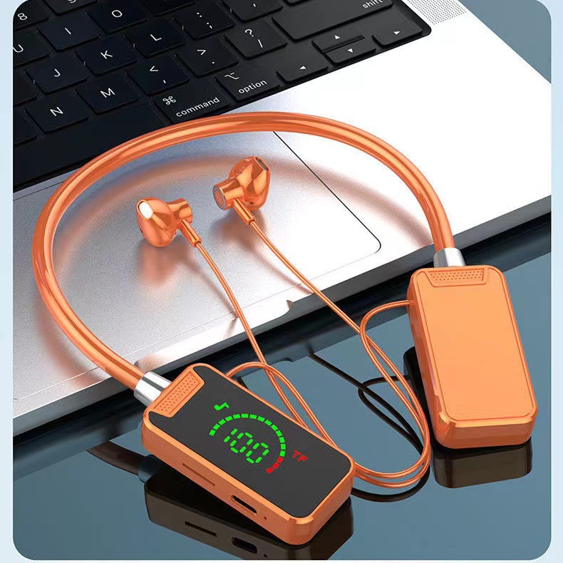 2024 висит на шее Bluetooth наушник
