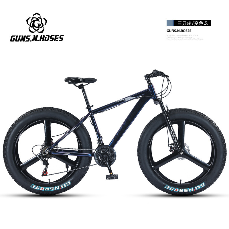 Bicicleta de nieve de playa de aleación de aluminio de 26 pulgadas 4.0 Neumático grande Bicicleta de montaña para hombres y mujeres