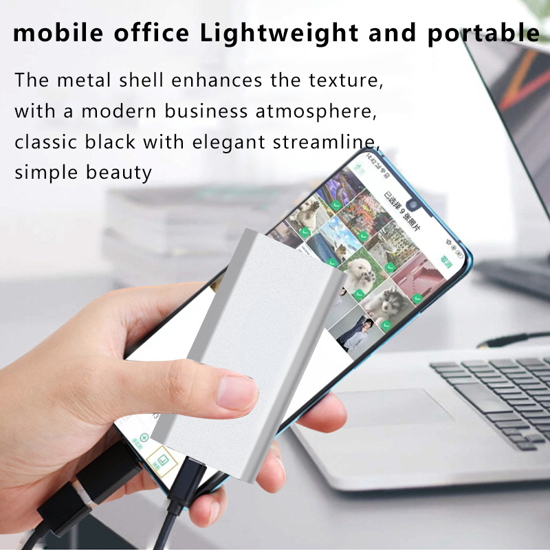 Cross-border supply of SSD solid state USB flash drive, mobile hard drive 16T/2T/8T 3.0 high mini type-c metal USB flash drive