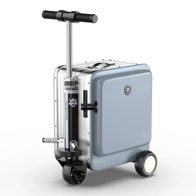 The Electric Suitcase Is Compact, Portable and Foldable. the Small Electric Suitcase Can Be Carried on High-Speed Trains, Boarded and Boarded on Airplanes (Qatlanan elektrik skuterlər) - silver