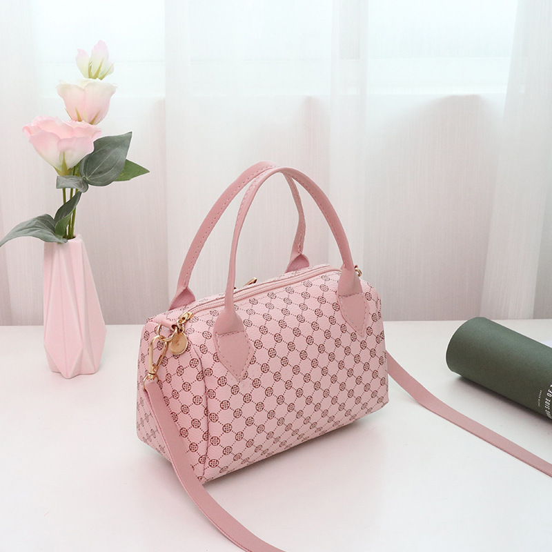 Bolso de mujer 2023 nuevo círculo impresión colgante mariposa bolso de almohada de mano bolso de teléfono móvil casual bolso de comercio exterior image 10
