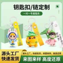 pvc钥匙扣定制滴胶公仔盲盒卡通人物挂件软硅胶卡通滴胶挂饰批发