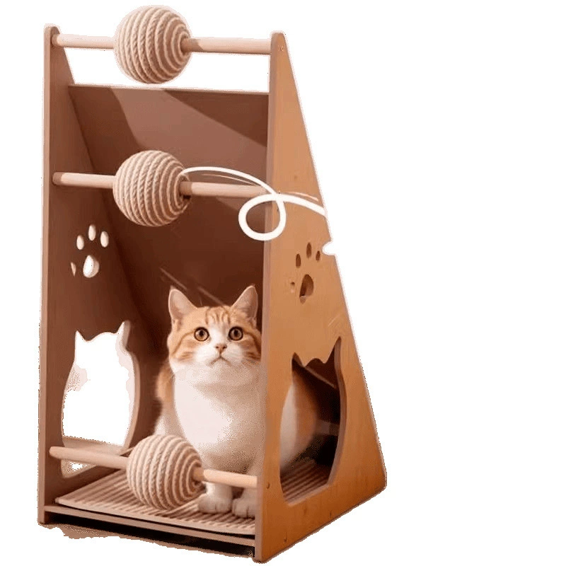 Cat scratching board nest vertical sisal wear-resistant and non-dish-lossing wall cat claw board pad anti-cat scratching sofa protect cat toys