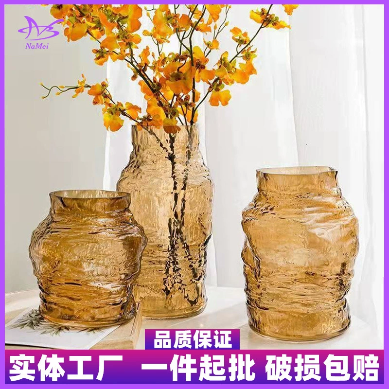 Современная простая Геометрическая основная цветная стеклянная ваза гидропонная имитация Цветочная модель комната украшение отеля высокое чувство