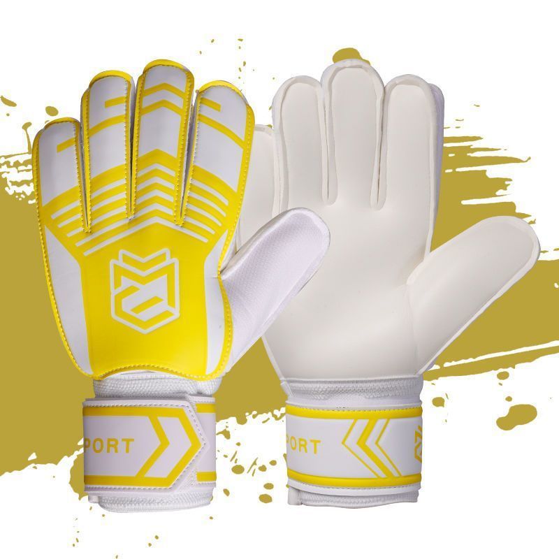 Portero, portero de fútbol, transpirable, niños de primaria, dedos, antideslizantes, entrenamiento profesional para adultos, guantes resistentes al desgaste