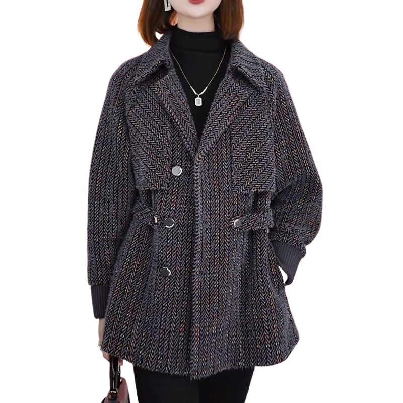 时尚雪尼尔绒加厚加棉新款棉袄女遮肉显瘦休闲气质多巴胺外套|undefined