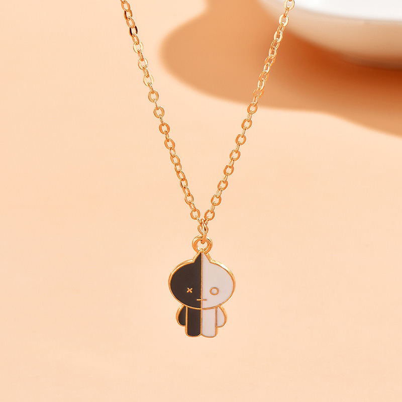 1 Piece Original Design Cartoon Character Alloy Enamel Plating Womenu0027S Pendant Necklace